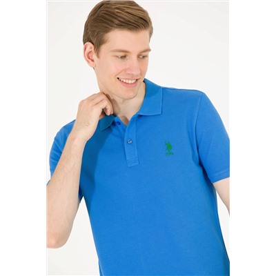 Erkek Saks Basic Polo Yaka Tişört