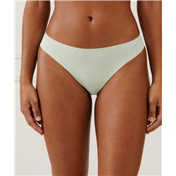 Culotte de microfibra y encaje verde claro
