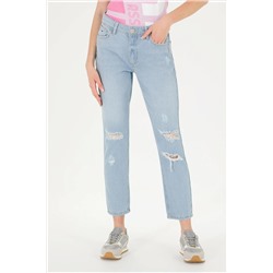 Kadın Açık Mavi Jean Pantolon