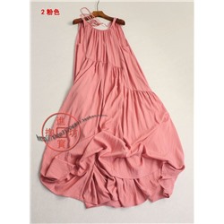 Свободное платье макси из лёгкой ткани КО*С