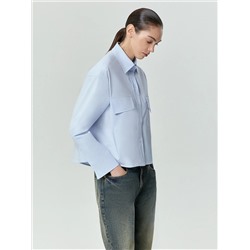 Рубашка из хлопка с карманами, B3136/asber