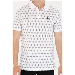 Erkek Beyaz Polo Yaka Tişört