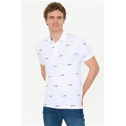 Erkek Beyaz Polo Yaka Tişört