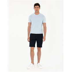 Mavi Slim Fit Bisiklet Yaka Triko Tişört