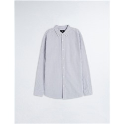 Striped Oxford Shirt, Men, Blue