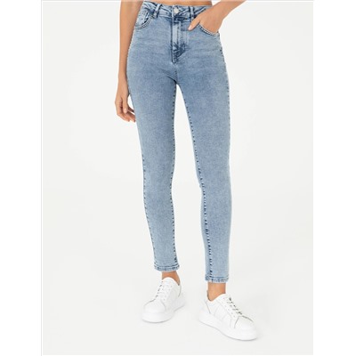 Açık Mavi Skinny Fit Jean Pantolon