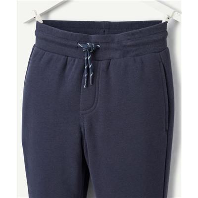 Navy blue boy's jogging pants with pockets