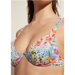 Push-up-Bikinioberteil mit Wattierung Minorca Eco