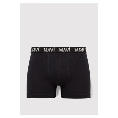 Mavi 3lü Siyah Basic Boxer 0911871-900