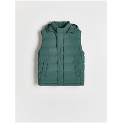 Steppweste mit Stehkragen