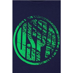 Erkek Çocuk Lacivert Bisiklet Yaka Tişört