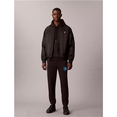 Fleece Layered Monogram Graphic Sweatpants