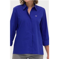 Kadın Saks Uzun Kollu Gömlek