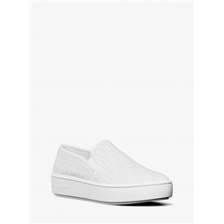 Michael Kors Outlet Teddi Signature Logo Slip-On Sneaker