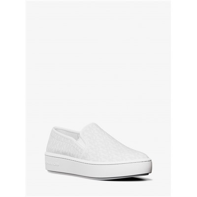 Michael Kors Outlet Teddi Signature Logo Slip-On Sneaker