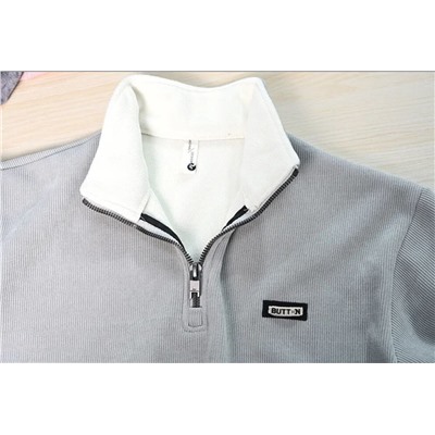 Мужская флисовая теплая повседневная толстовка