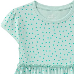 Mädchen Kleid mit Pünktchen allover