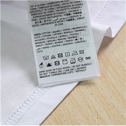 Футболка для пар из хлопка с лазерным принтом и буквами ГЕС*С