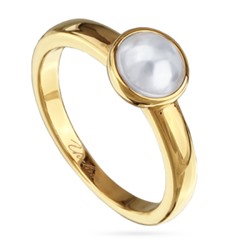 Кольцо Теннис (Майорка белая 6мм; покрытие золото), Есть комплект