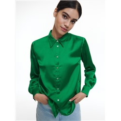 Однотонная рубашка