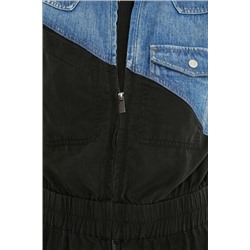 Vestido corto bimateria