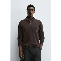 Мужской пуловер с короткой молнией ЗАР*А