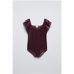 VELVET LACE BODYSUIT