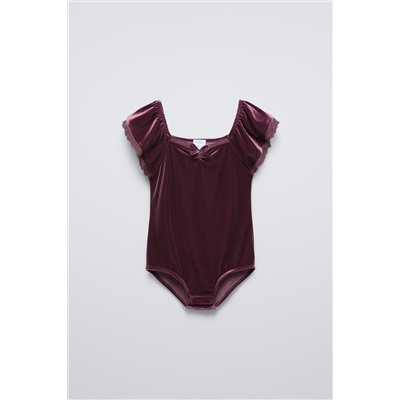 VELVET LACE BODYSUIT