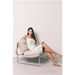 Camisón midi tirantes satén verde