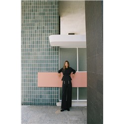 TWILL TROUSERS WITH BUTTONS