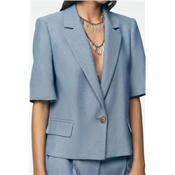 BLAZER MANGA CORTA CROPPED