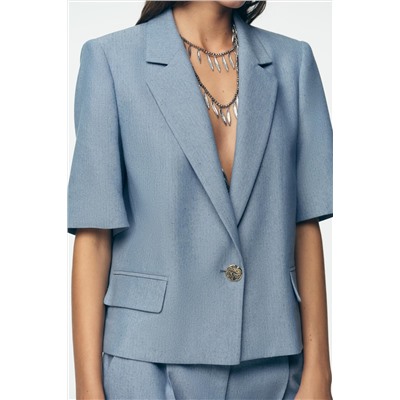 BLAZER MANGA CORTA CROPPED