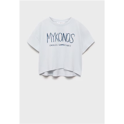 Camiseta estampada mensaje