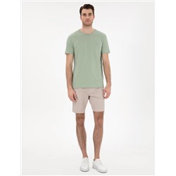 Çağla %100 Pamuk Slim Fit Bisiklet Yaka Basic Tişört