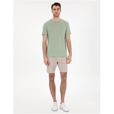 Çağla %100 Pamuk Slim Fit Bisiklet Yaka Basic Tişört