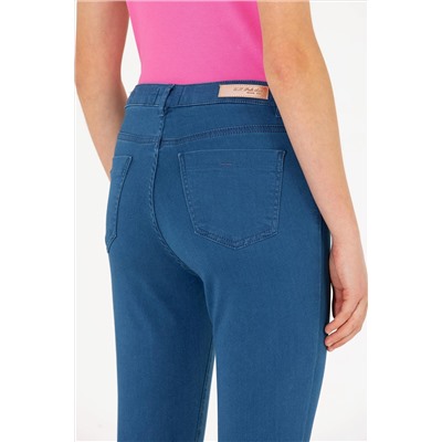 Kadın Mavi Jean Pantolon