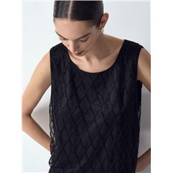 Топ с бисером, B3149/glasperle