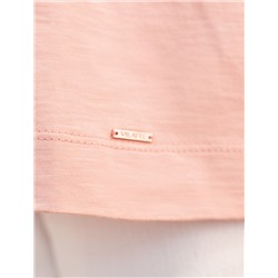 Футболка из фактурного полотна из 100% хлопка