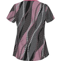 UA Floral Waterfall Black Scrub Top
