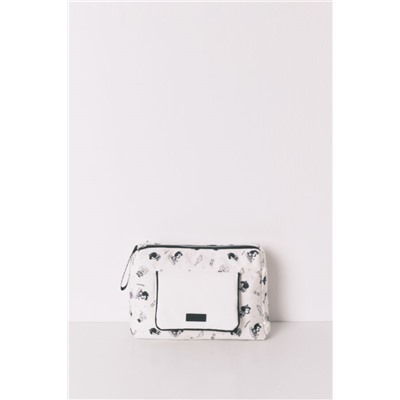 Neceser grande nylon blanco Mafalda