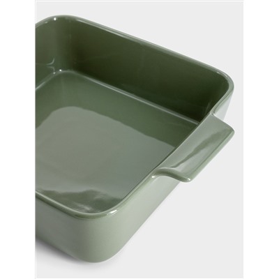 Форма для запекания, 24 см,  фарфор P, квадратная, серо-зеленая, Indulgence