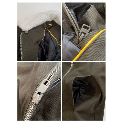 Мужская теплая куртка ZAR*A рубашечного кроя с воротником из искусственного меха