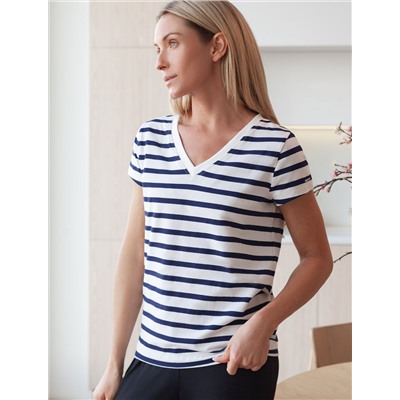 Футболка из премиального хлопка с эластаном