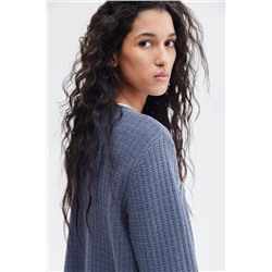 Женский кардиган с металлическими пуговицами и имитацией нагрудного кармана  Н*М