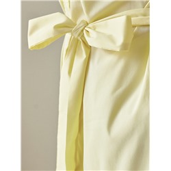 Платье А-силуэта с поясом из легкого хлопкового поплина