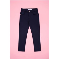Kız Çocuk Lacivert Kanvas Pantolon