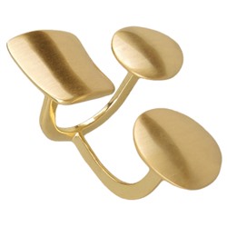 Кольцо Геометрия (покрытие матовое золото), Есть комплект