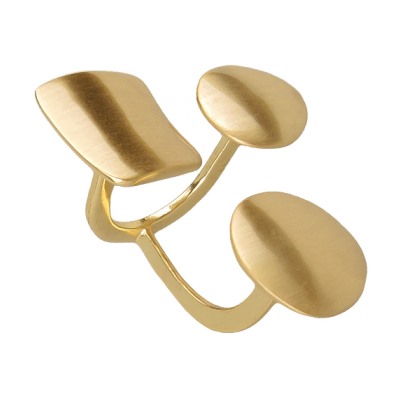 Кольцо Геометрия (покрытие матовое золото), Есть комплект