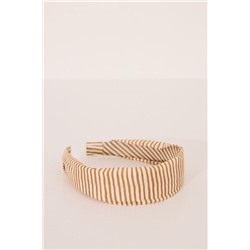 Diadema estampada amarilla rayas