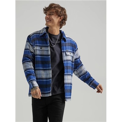 Men's Sherpa Lined Flannel Overshirt